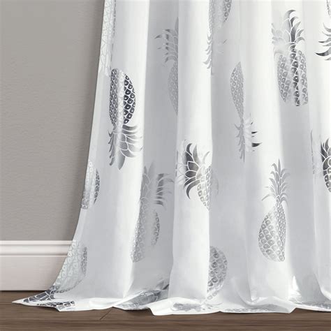 Pineapple Toss Window Curtain Panel Set 